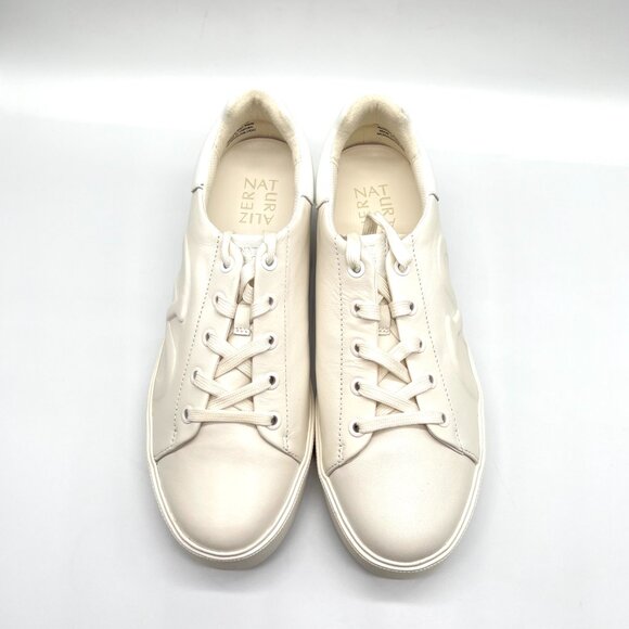 Naturalizer Womens Size 9 9M White Leather‎ Morrison Logo Casual Sneakers Shoes - Picture 3 of 11